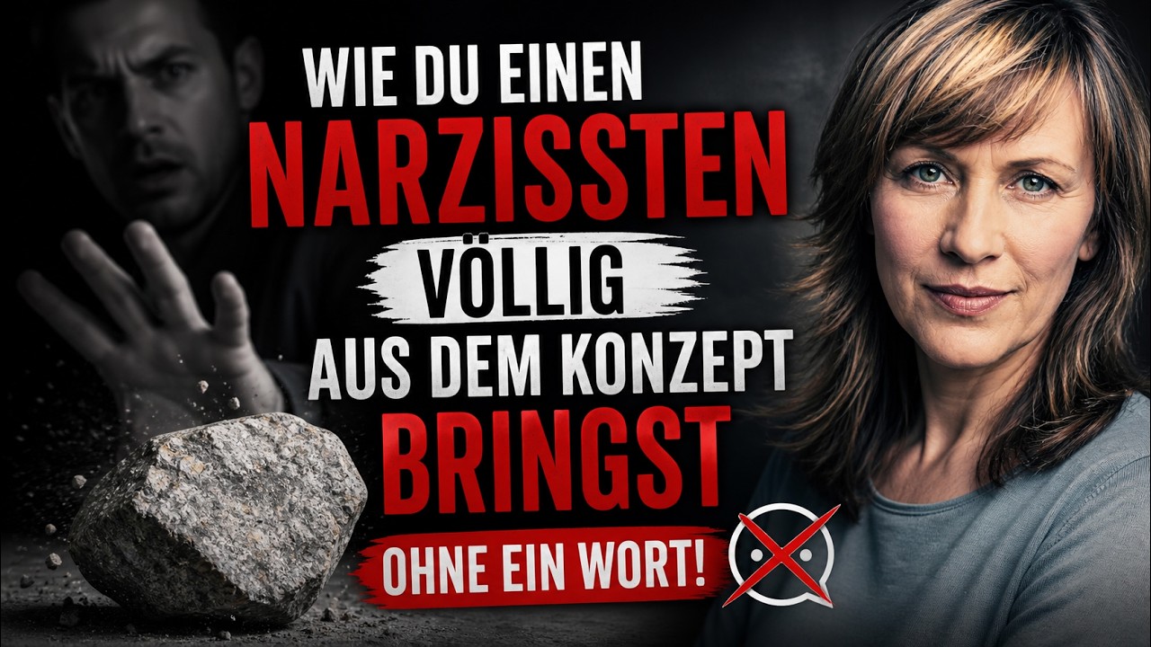 🪨 Wie du einen Narzissten völlig aus dem Konzept bringst – ohne ein Wort!