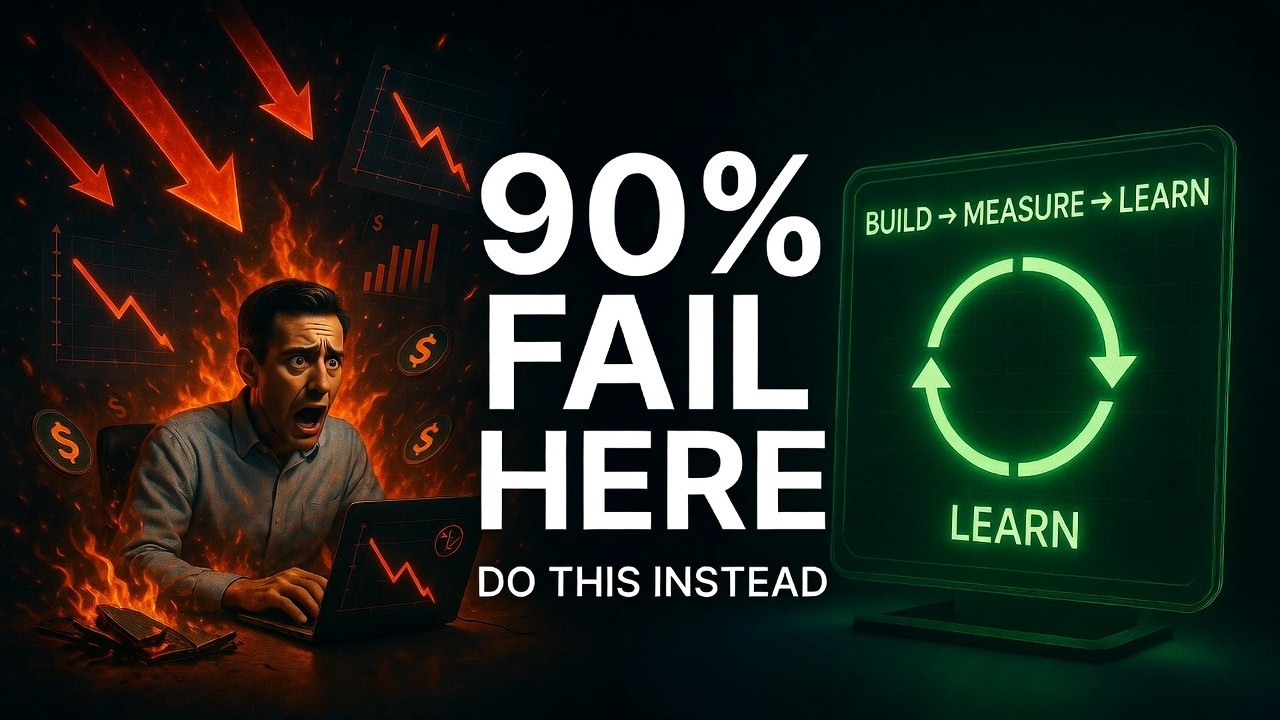 Stop Wasting Time & Money (Build–Measure–Learn Explained)