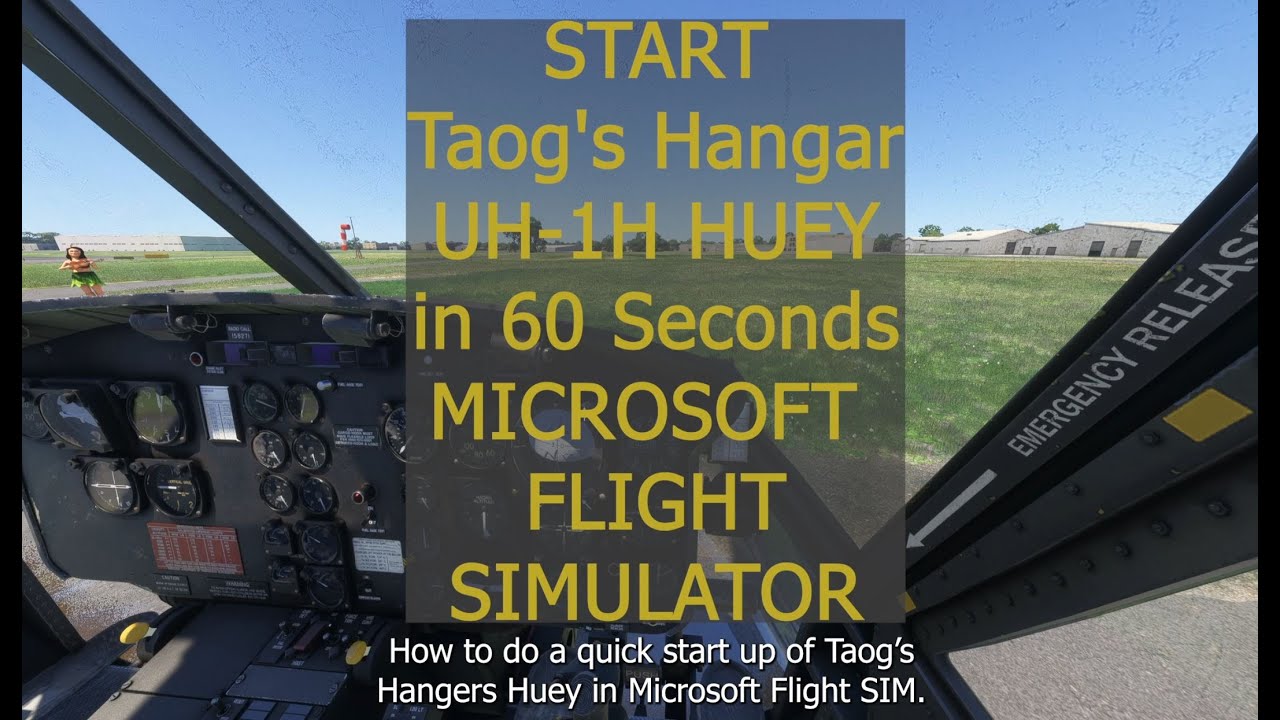 Start Taog's Hangar UH-1H HUEY in 60 Seconds in Microsoft Flight Simulator