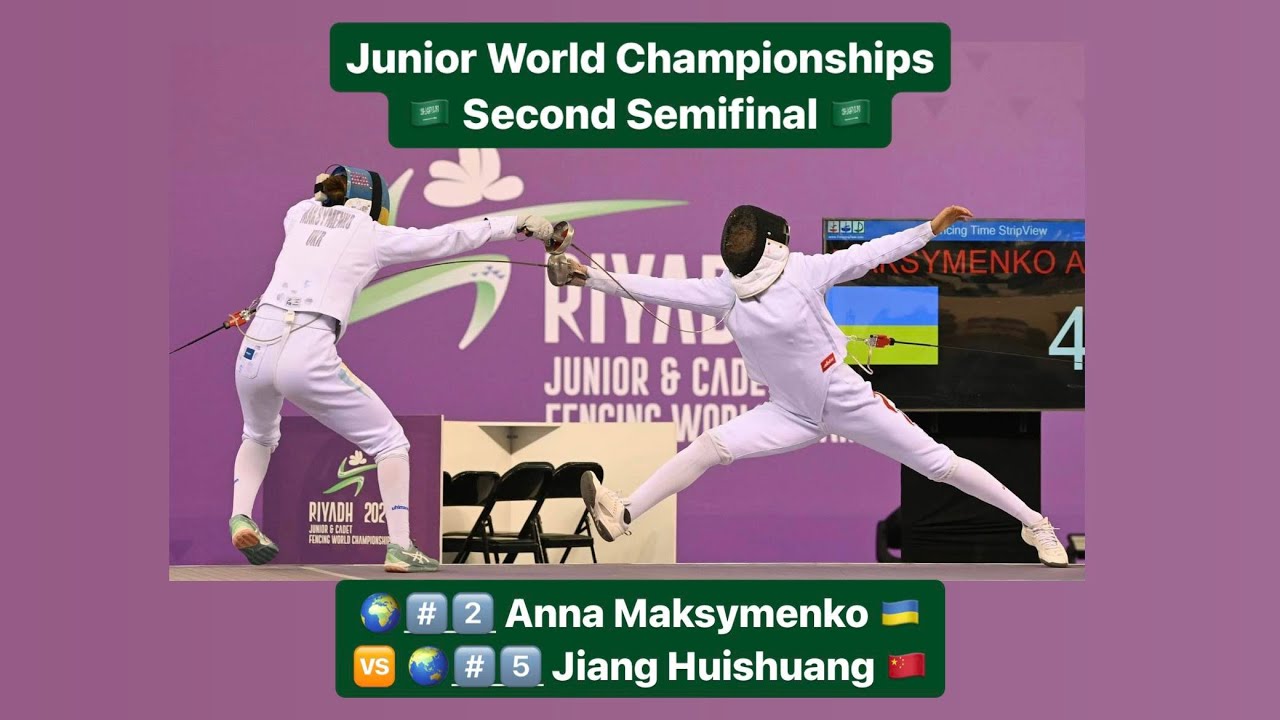 Riyadh World Championships 2024 CWE - L4 - Anna Maksymenko UKR v Jiang Huishang CHN