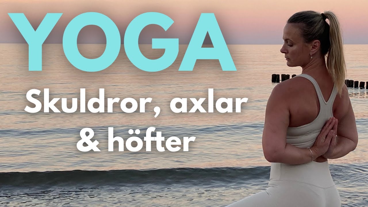 30 Min MJUK YOGA stretch F&Ouml;R &Ouml;KAD R&Ouml;RLIGHET - Axlar, skulderblad och h&ouml;fter 💜 Stressreducerande 💫