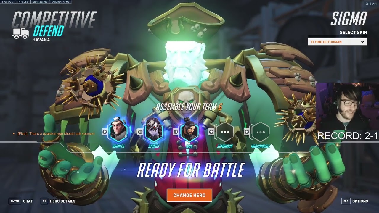 SIGMA GOD! HARBLEU SIGMA GAMEPLAY OVERWATCH 2 SEASON 8 TOP 500