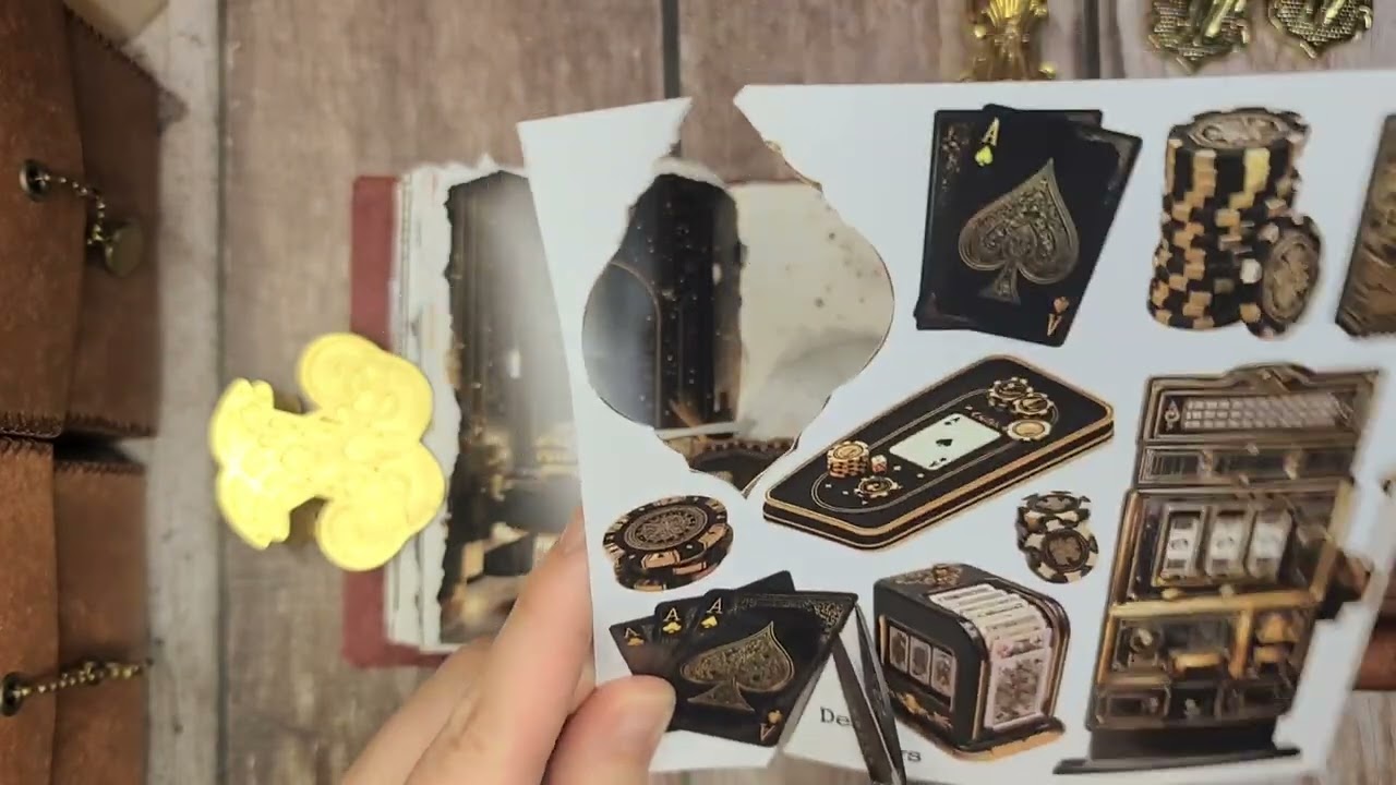 [ASMR] 다이어리 꾸미기 | vintage collage | journaling scrapbooking | paper relaxing sound