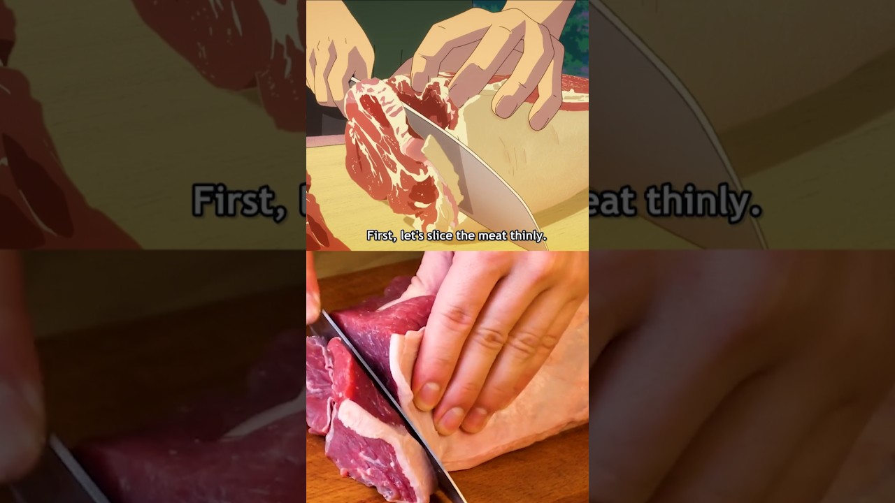 Жареный с имбирем красный кабан 🥩🍚🏕 из &laquo;Костер готовит в другом мире с моим абсурдным навыком&raquo; #а...