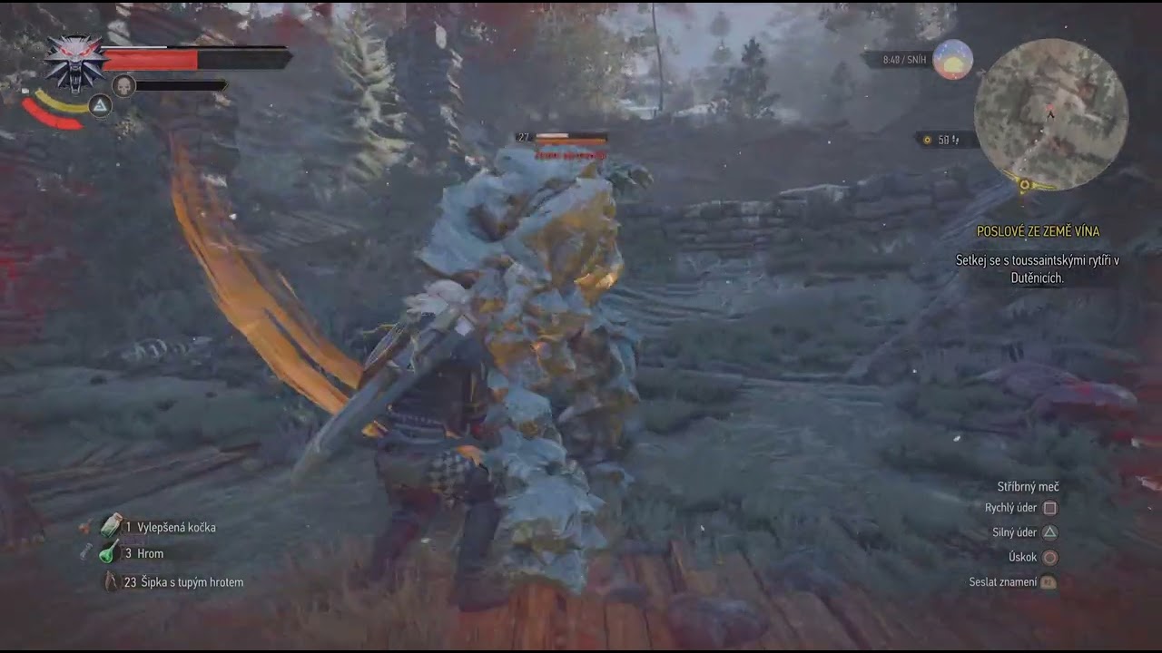 Zaklínač 3: Divoký hon – Geralt vs Zemní Elementál