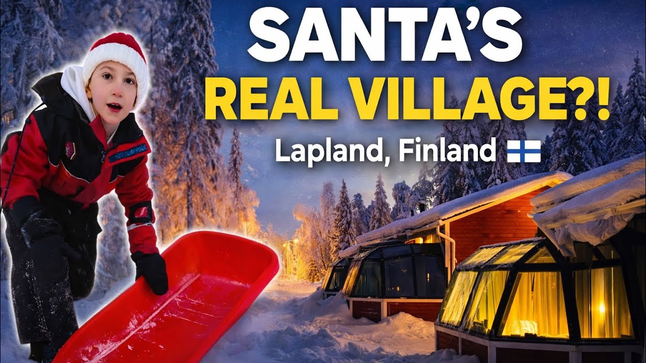 Magical Family Getaway at Santa Claus Holiday Village Lapland — Stay in a Brand-New Glass Igloo