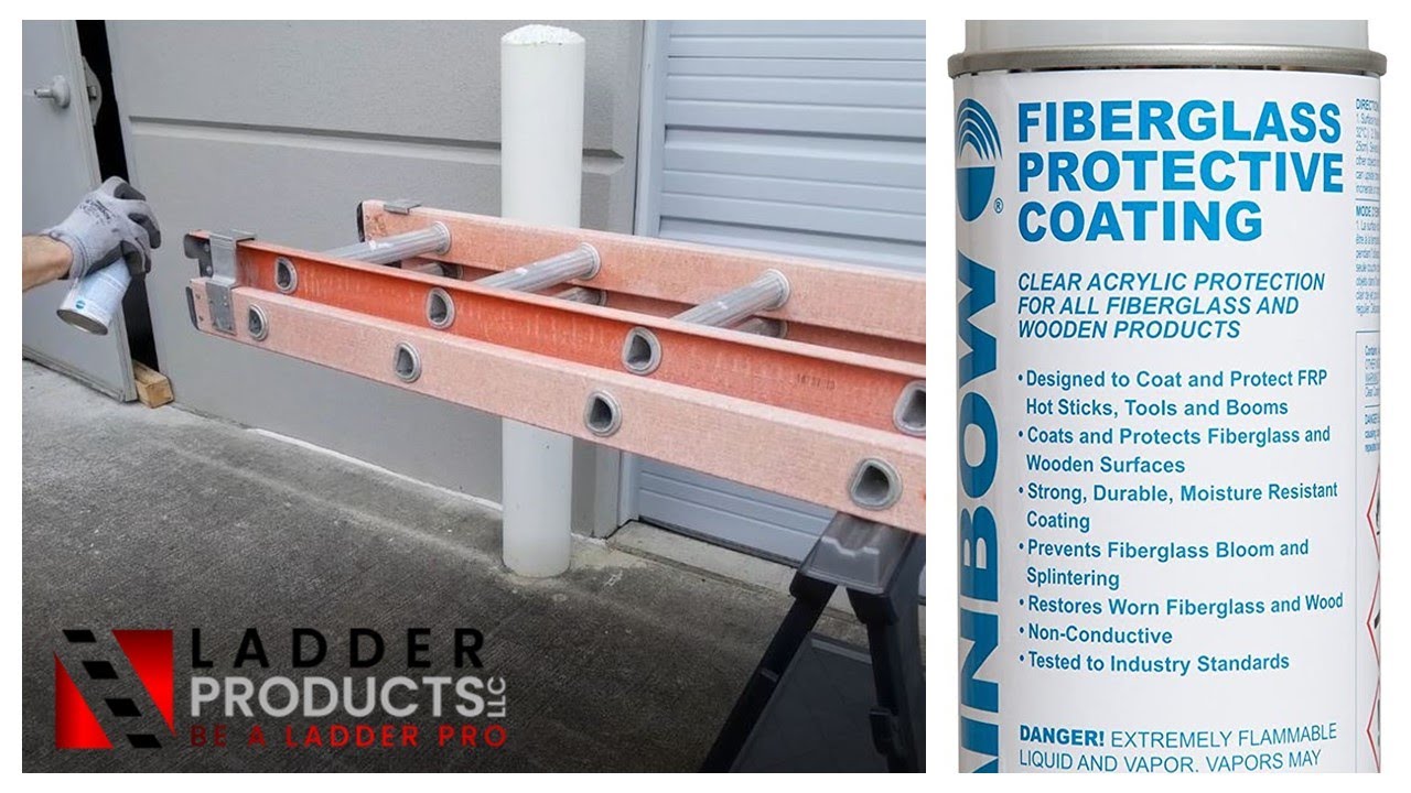 Fiberglass Ladder Restoration | Rainbow Fiberglass Sealer Protective Coating Spray Can 4621