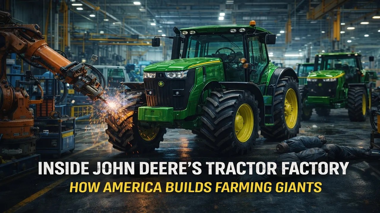 Завод по производству тракторов John Deere: как Америка создает сельскохозяйственных гигантов #Bu...