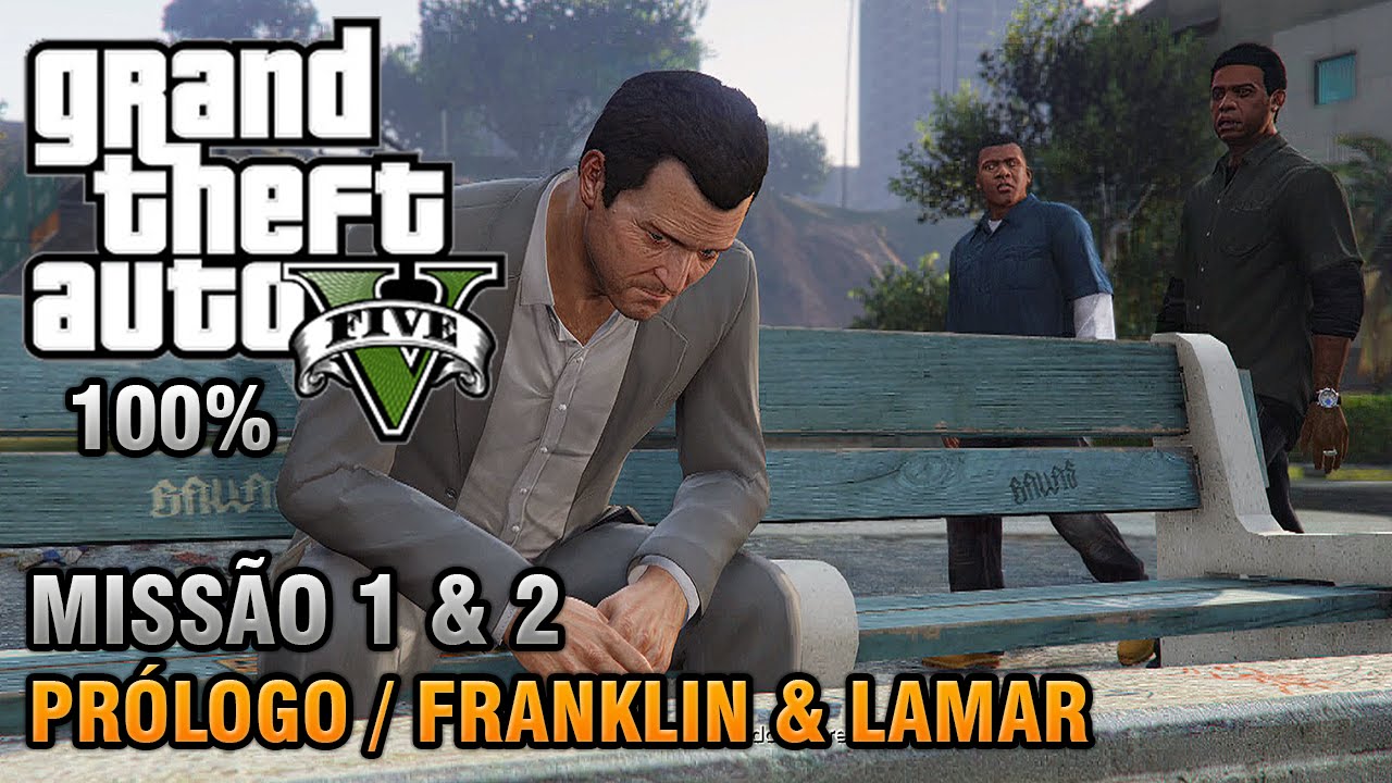 GTA V — Миссия 1 и 2 — Пролог / Франклин и Ламар (100% прохождение на золото)