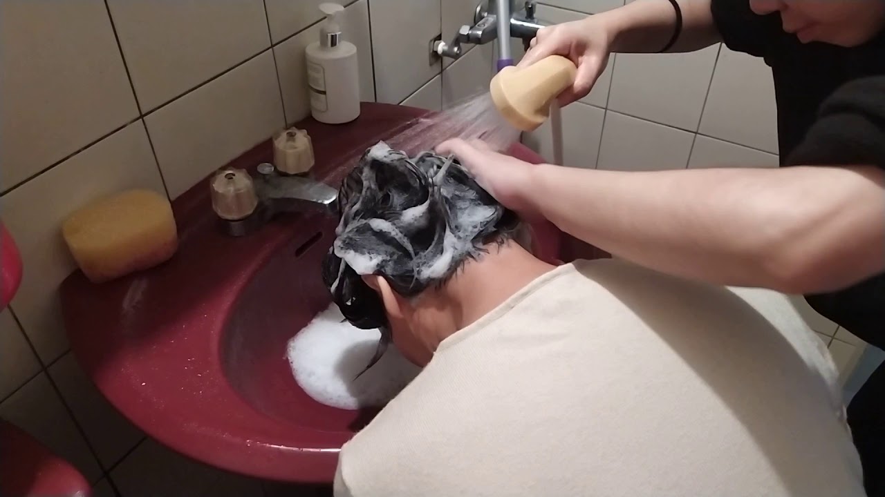 Hair washing ft. Mom