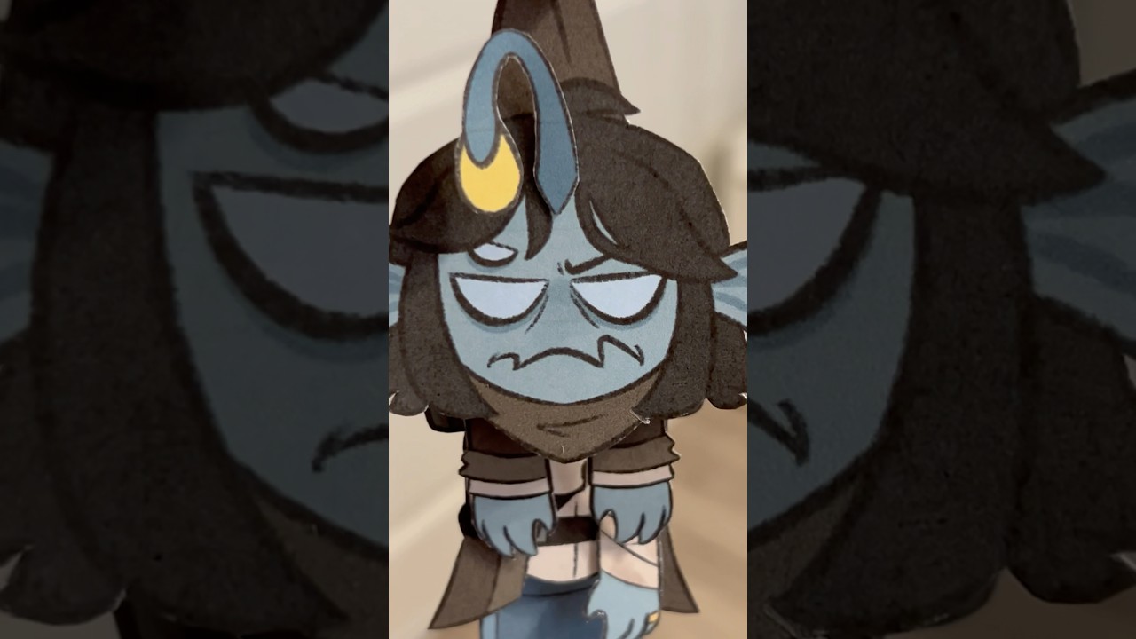 Sebastian Solace paper puppet / inspired by 