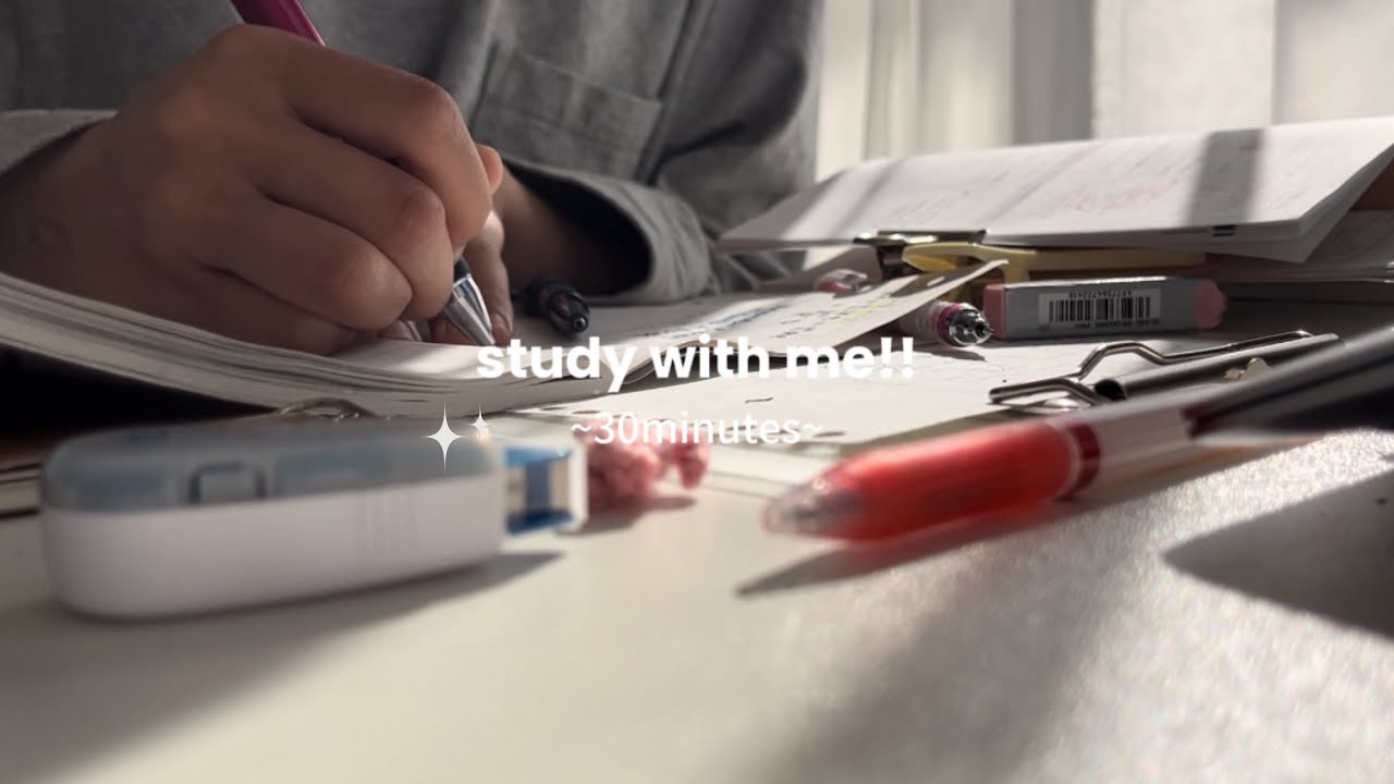 テスト期間真っ只中の高校生と勉強しよう！💧❤️‍🔥💡