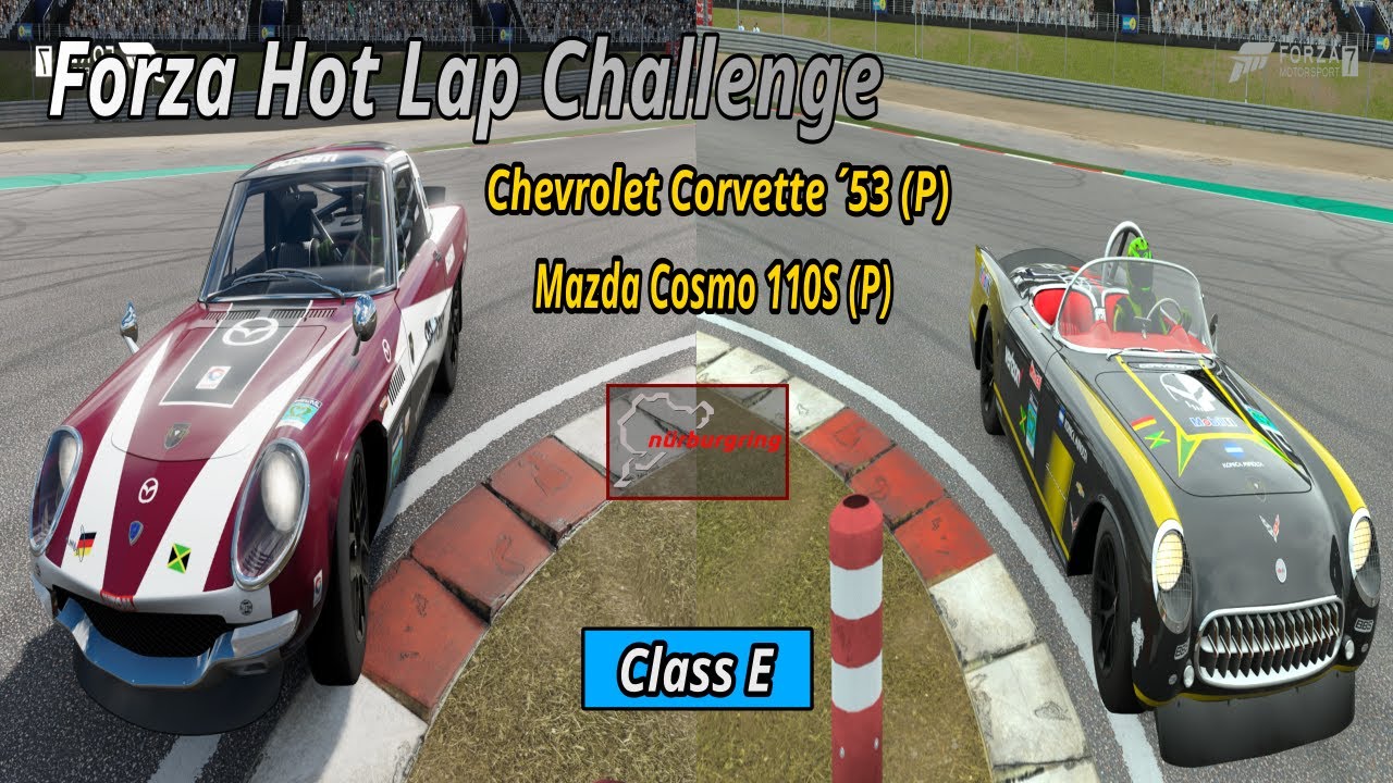 Mazda Cosmo 110S Series II (P) vs Chevrolet Corvette ´53 (P) Nürburgring HLC !!
