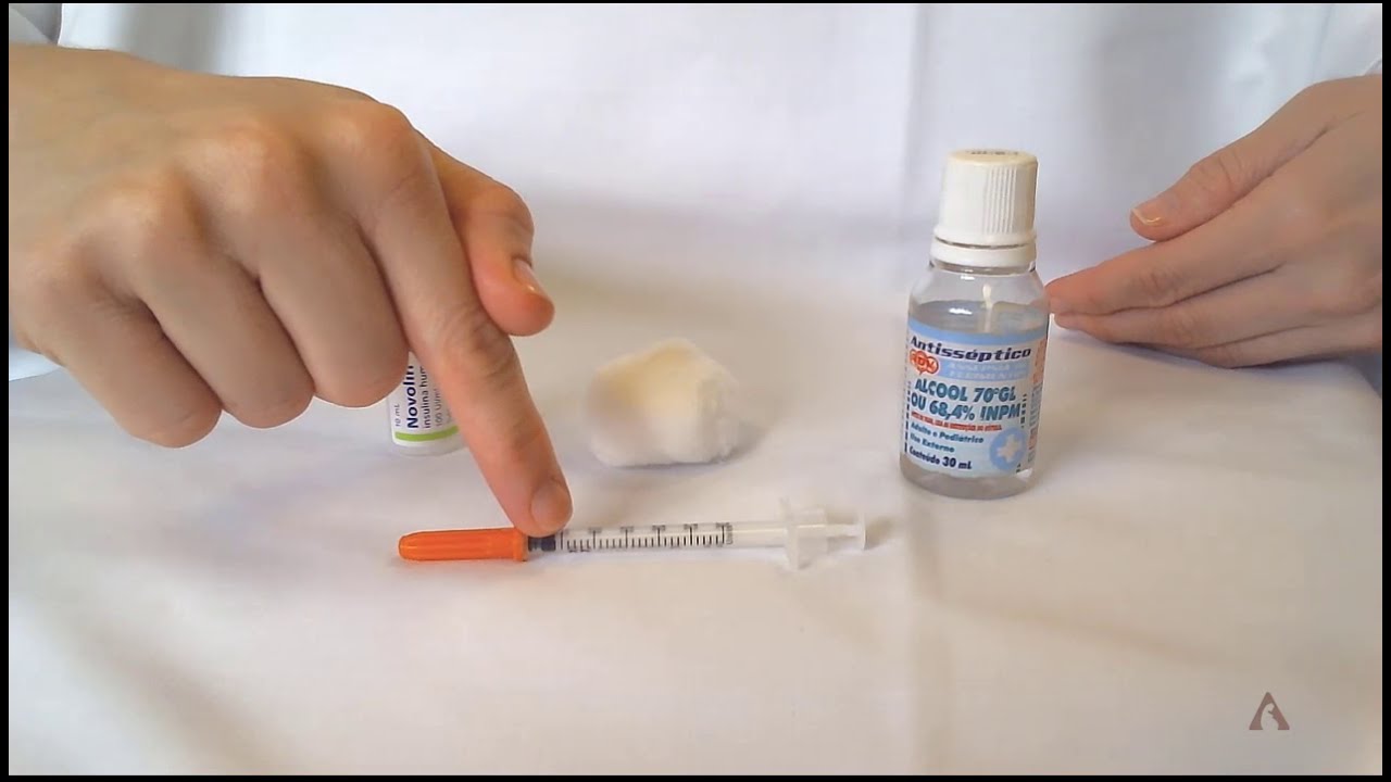 Como preparar e aplicar a insulina