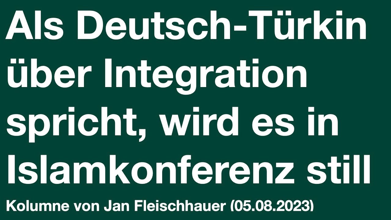 Als Deutsch-T&uuml;rkin &uuml;ber Integration spricht, wird es in Islamkonferenz still