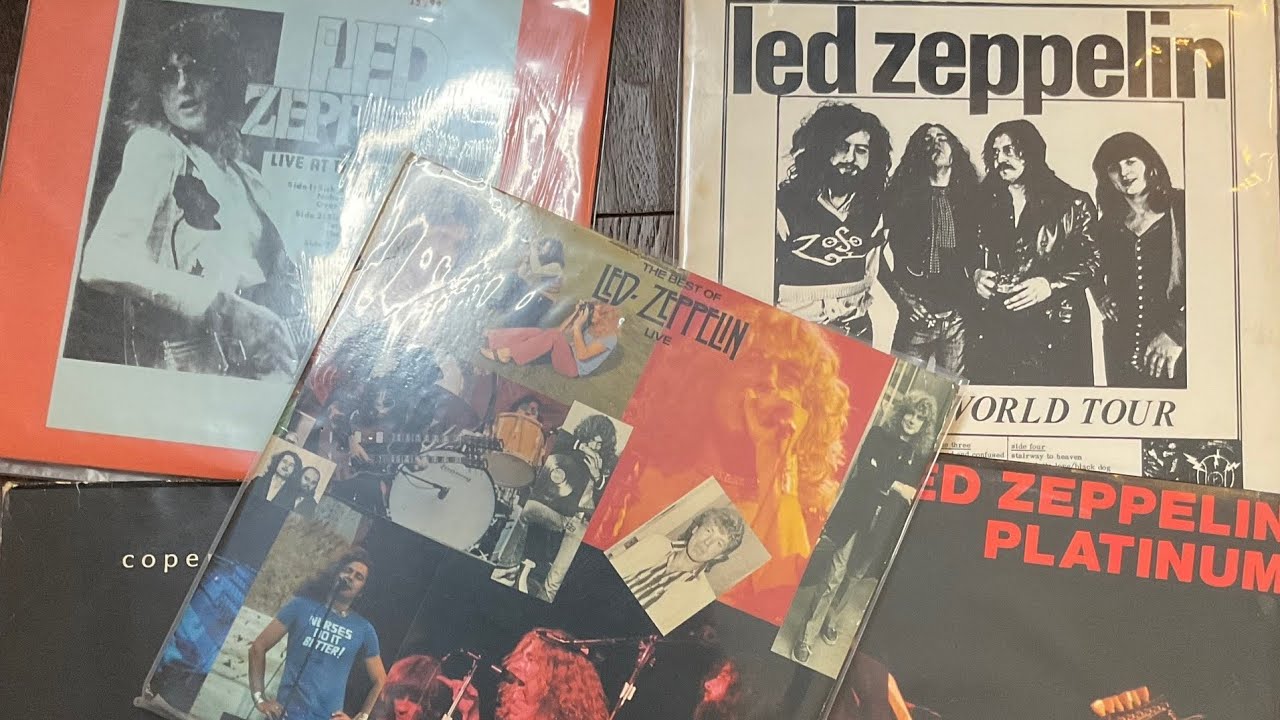 Led Zeppelin vinyl records bootleg collection found in a storage unit