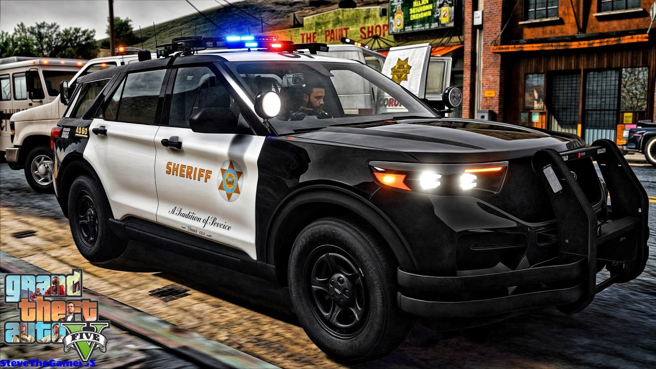 GTA 5 Sheriff Patrol|| GTA 5 Mod Lspdfr|| #lspdfr #stevethegamer55