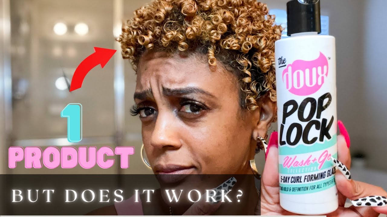 Стайлер для укладки Wash and Go «The Doux Pop Lock Gel» | Демонстрация/обзор коротких натуральных...