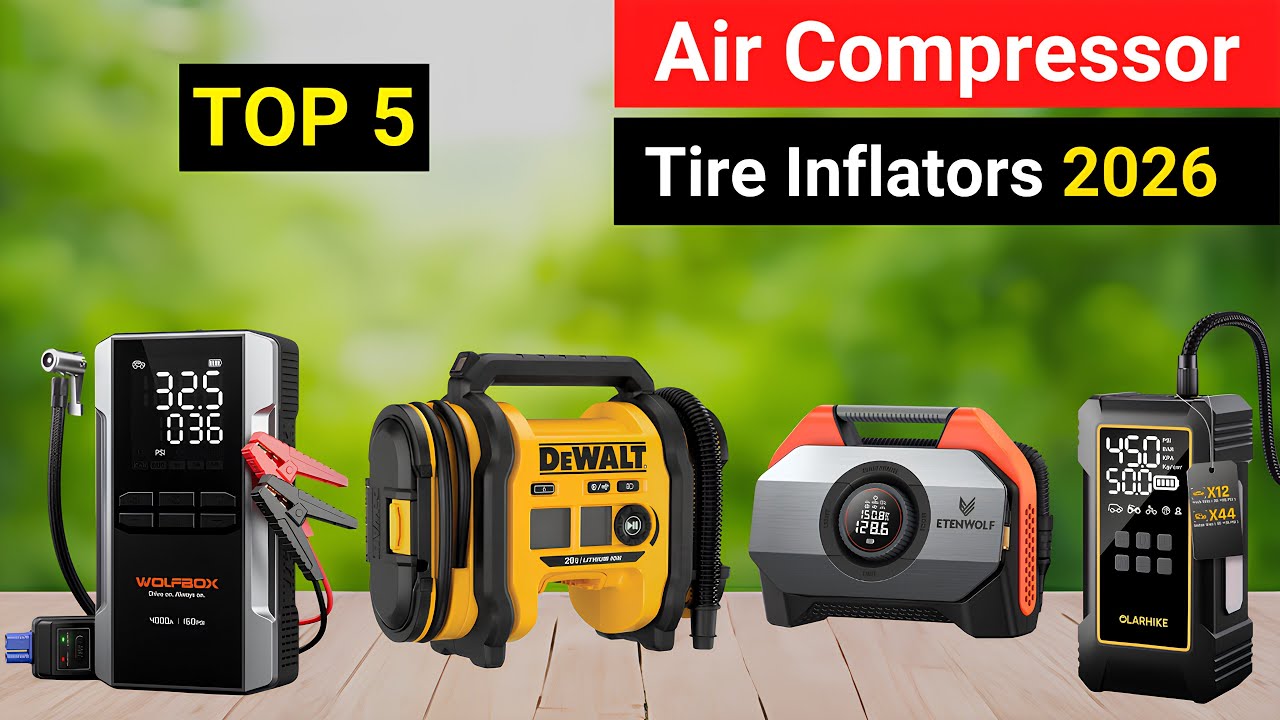 Top 5 Best Portable Tire Inflators 2026 | Compact & High-Pressure Pumps