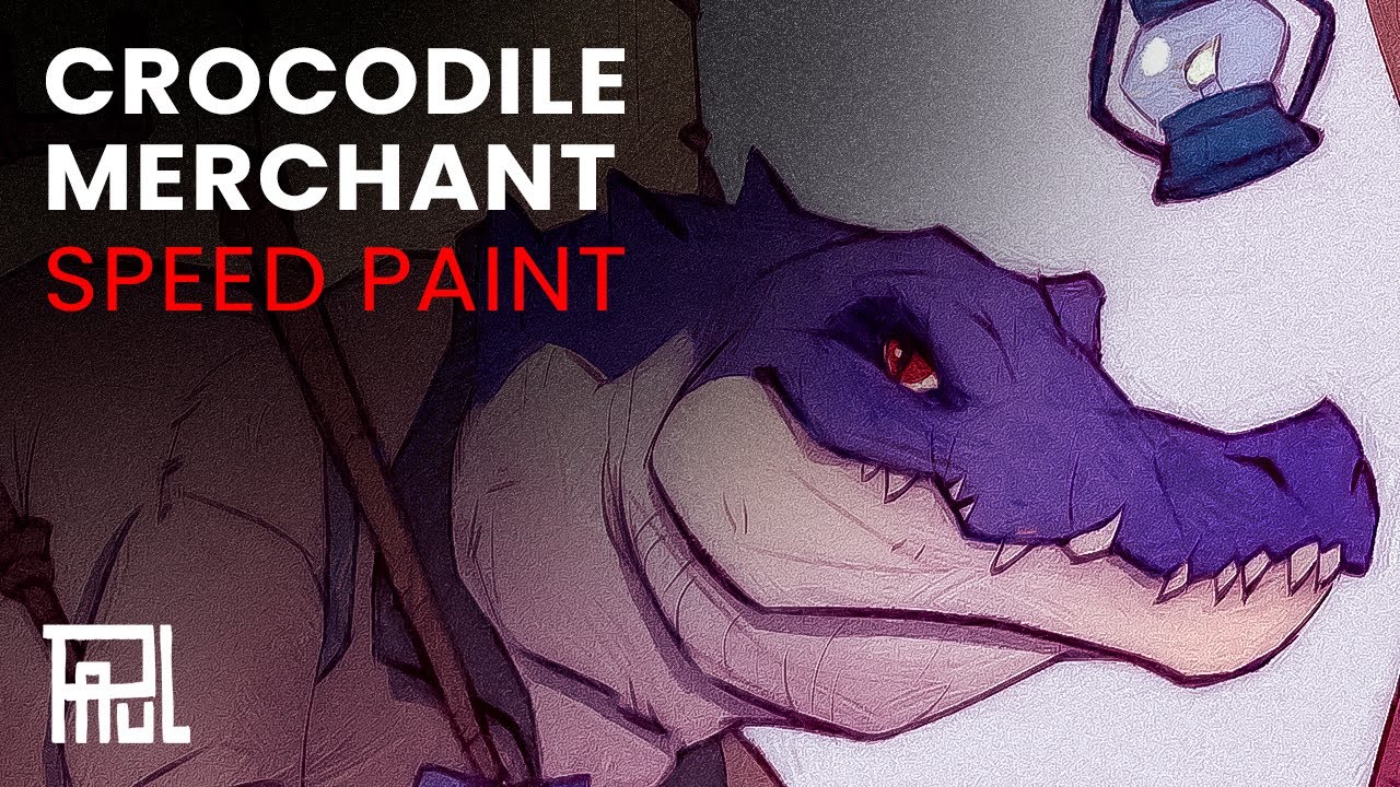 Crocodile merchant - speed paint - why I was offline?
