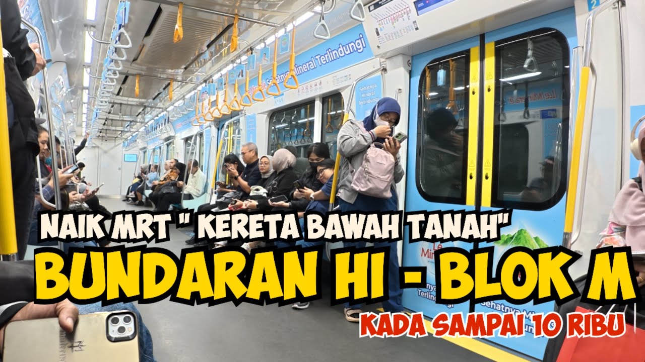 Cara Naik MRT dari Bundaran HI ke Blok M, Harga dan Waktu Tempuh #jakarta #mrt #jalanjalan 