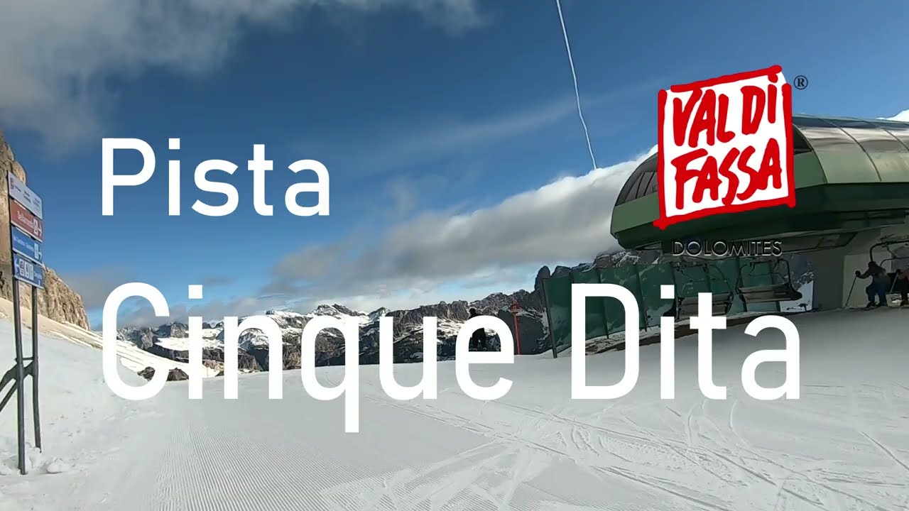 Pista Cinque Dita: una delle discese pi&ugrave; belle del Col Rodella #valdifiemme  #dolomitisuperski