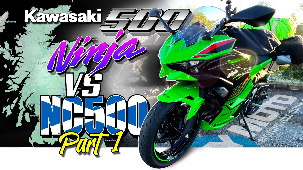 Новый Kawasaki Ninja 500 против North Coast 500 — Часть 1