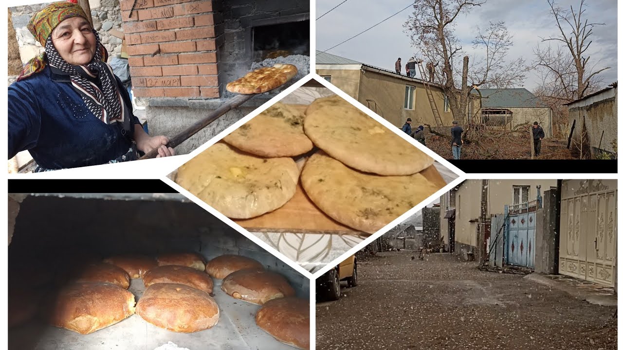 Dadına doyum olmayan kend çöreyi pişirdik Qşın gelişi ilik qarmız yağdı.