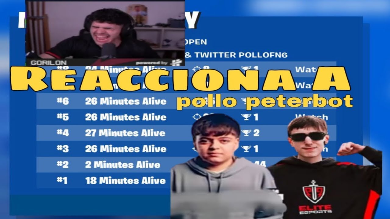 GORILON REACCIONA A PETERBOT Y POLLOFN EL MEJOR DUO DEL MUNDO