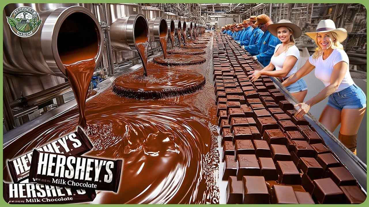 How Hershey's Chocolate Is Made – Incredible Millions of Chocolate Bars Produced In Factory