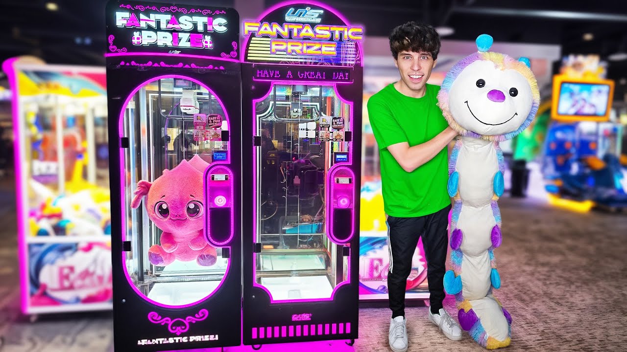 I Couldn't Stop Winning BIG Prizes At The Arcade!