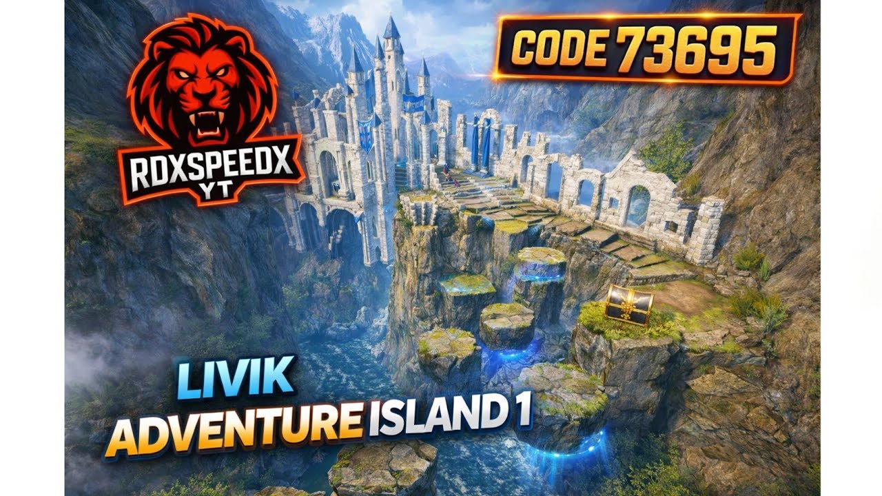 Bgmi wow Parkour map code 73695 | LIVIK ADVENTURE ISLAND 1 | #bgmiwow #wowmode #wowparkour 