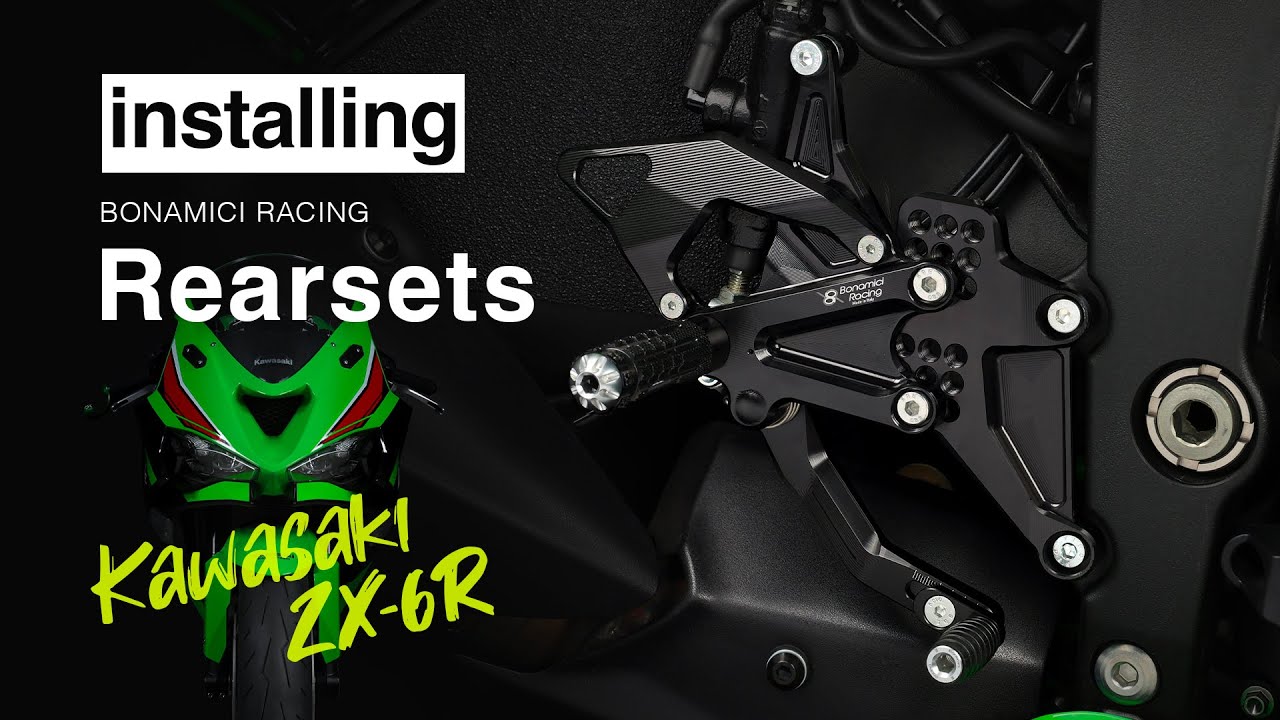 Installing Bonamici Racing rearsets for Kawasaki ZX-6R