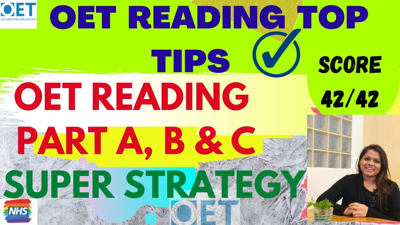 OET Reading Part Tips and Tricks | Score 42/42easily | Top strategy to cross B-Grade in OET Reading