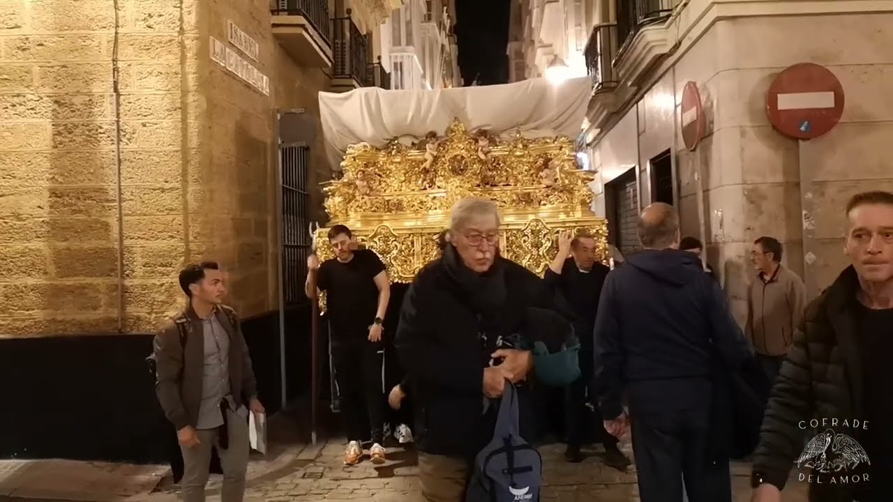 Traslado paso Vera Cruz a San Francisco, Cuaresma Cádiz 2025