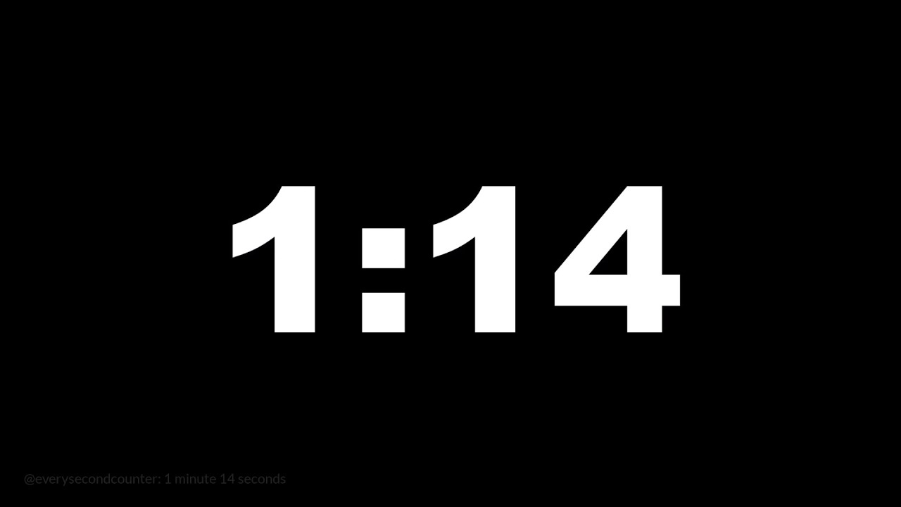 1 minute 14 seconds [74 secs] clock timer countdown || Alarm Focus