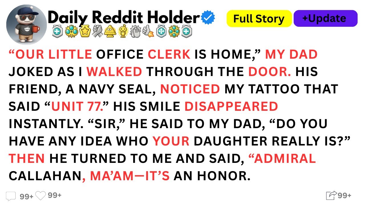[Full Story]“Our little office clerk is home,” my dad joked as I walked through the door. ....!