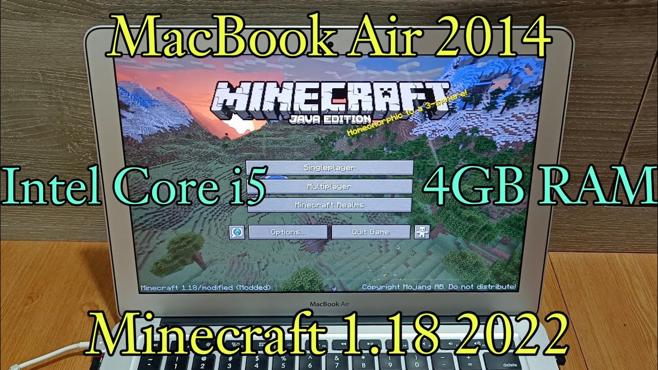 Minecraft ¦¦ MacBook Air 2014 ¦¦ Intel Core i5 4GB RAM ¦¦ 2022