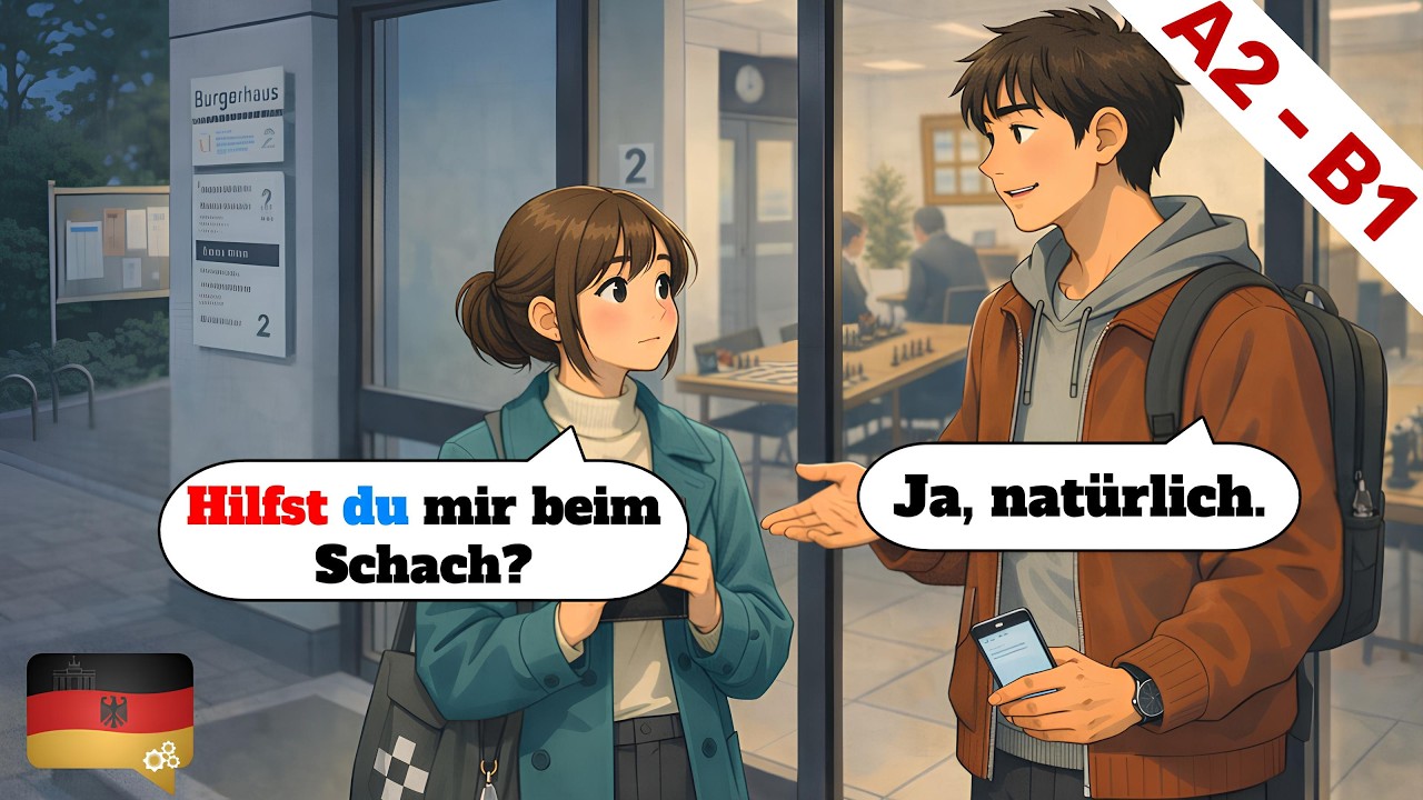 10 Deutsch Dialogen (A2-B1) | Deutsch lernen durch H&ouml;ren | Wortschatz & Geschichten