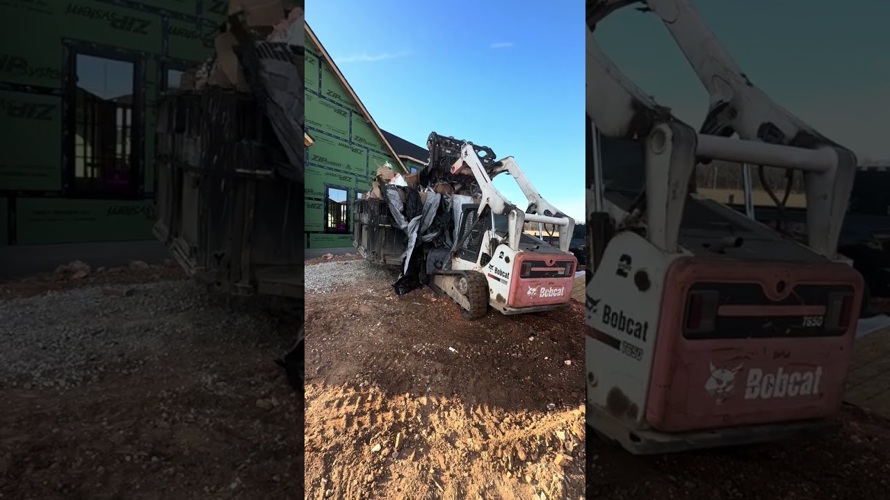 Limpiando cajas de basura en construcción ￼