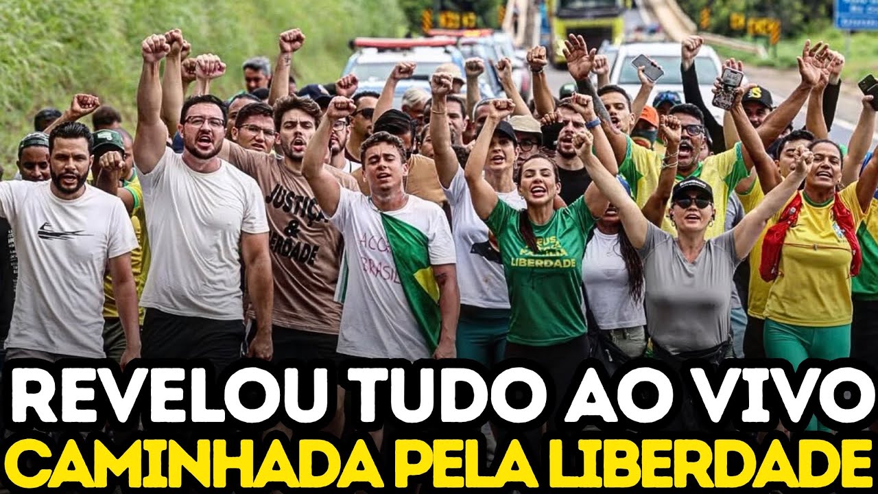 AGORA | CAMINHADA PELA LIBERDADE AO VIVO | TERCEIRO DIA | NIKOLAS REVELOU TUDO!