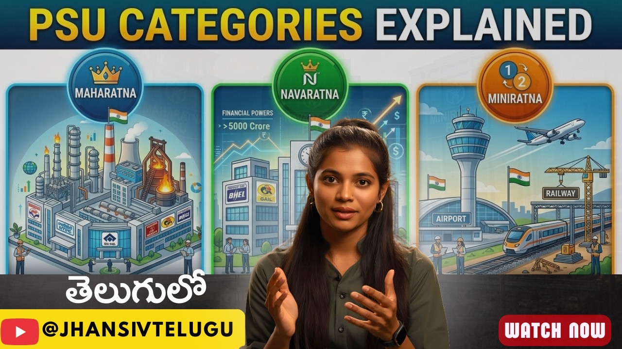 Maharatna vs Navaratna vs Miniratna | Which PSU Category is Best?  @JhansiVtelugu ​