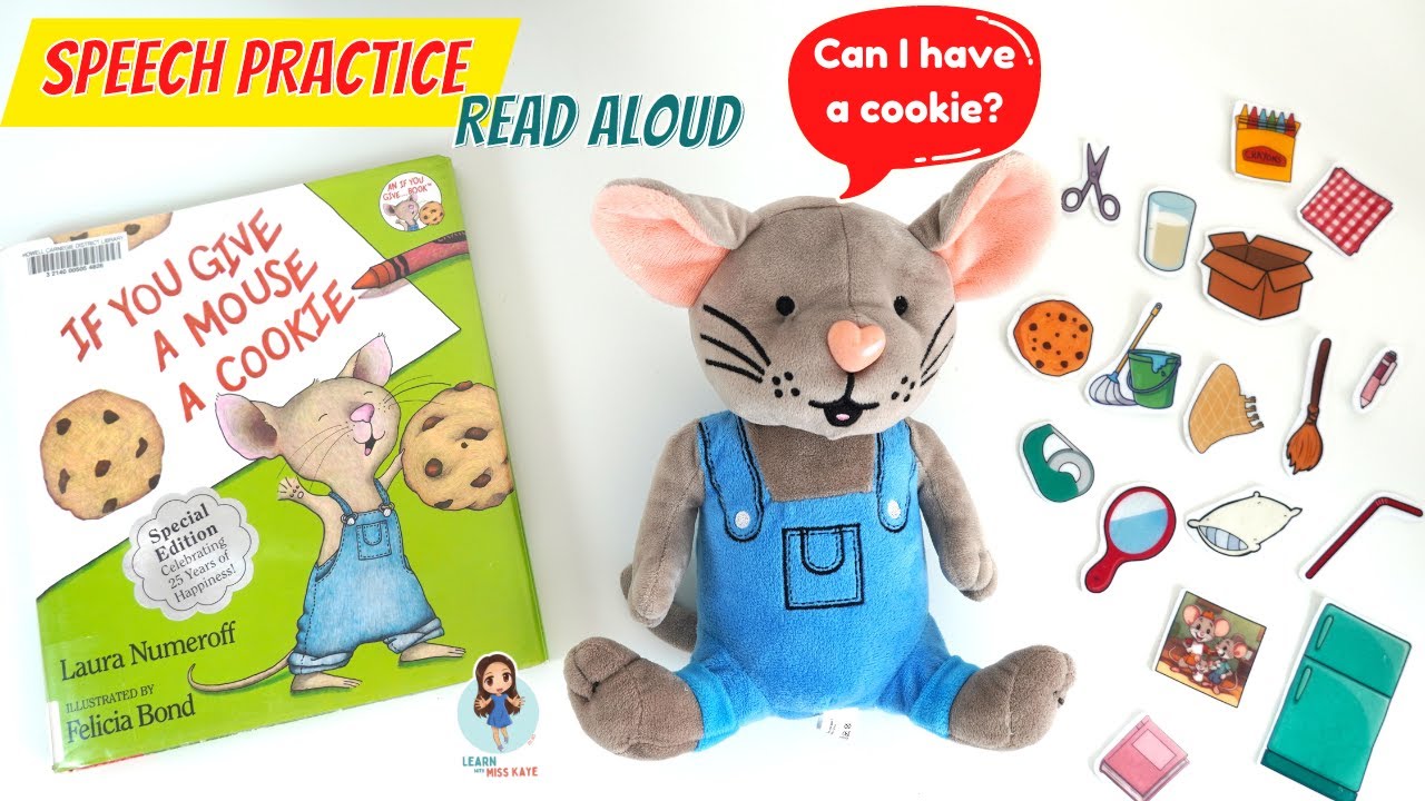 If You Give a Mouse a Cookie Book Read Aloud | Speech Therapy Practice for Toddlers | Learn to Talk