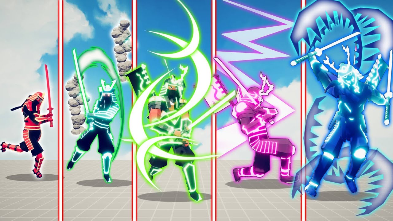 EVOLUTION OF SHADOW SAMURAI ( ALL FORM ) | TABS - Totally Accurate Battle Simulator