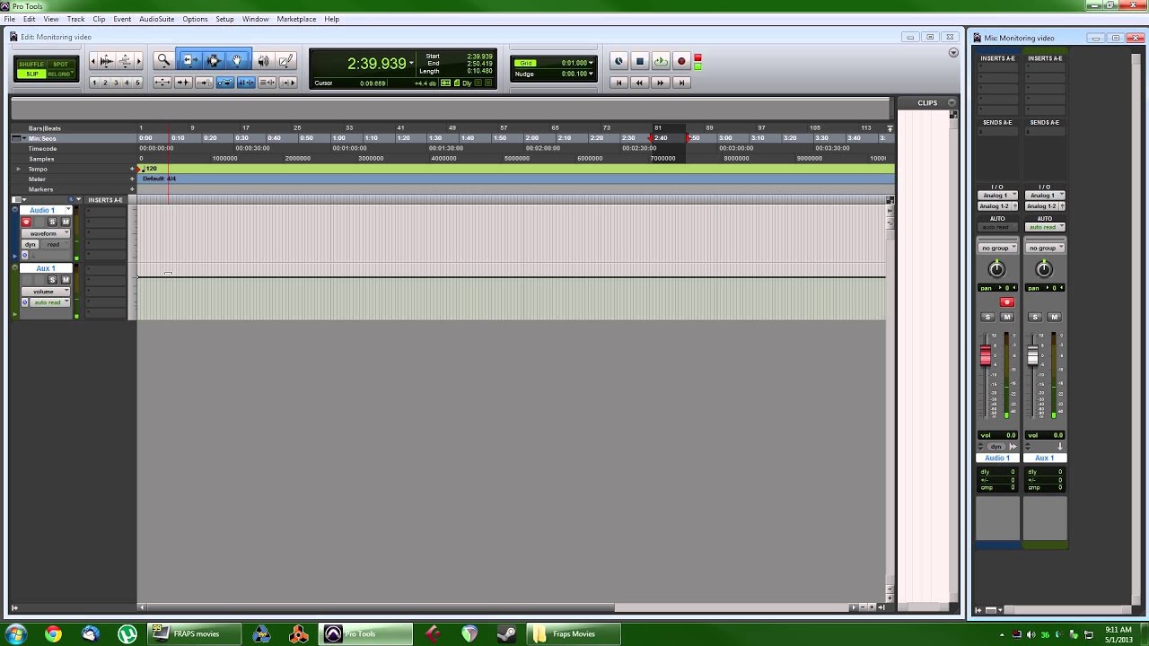 Input Monitoring workaround for Pro Tools