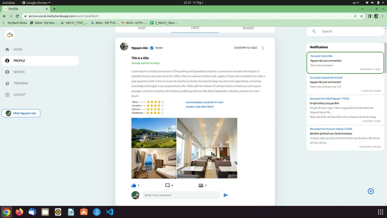 My fullstack app demo - A evaluation social media by Typescript, NextJS and Hasura GraphQL Engines