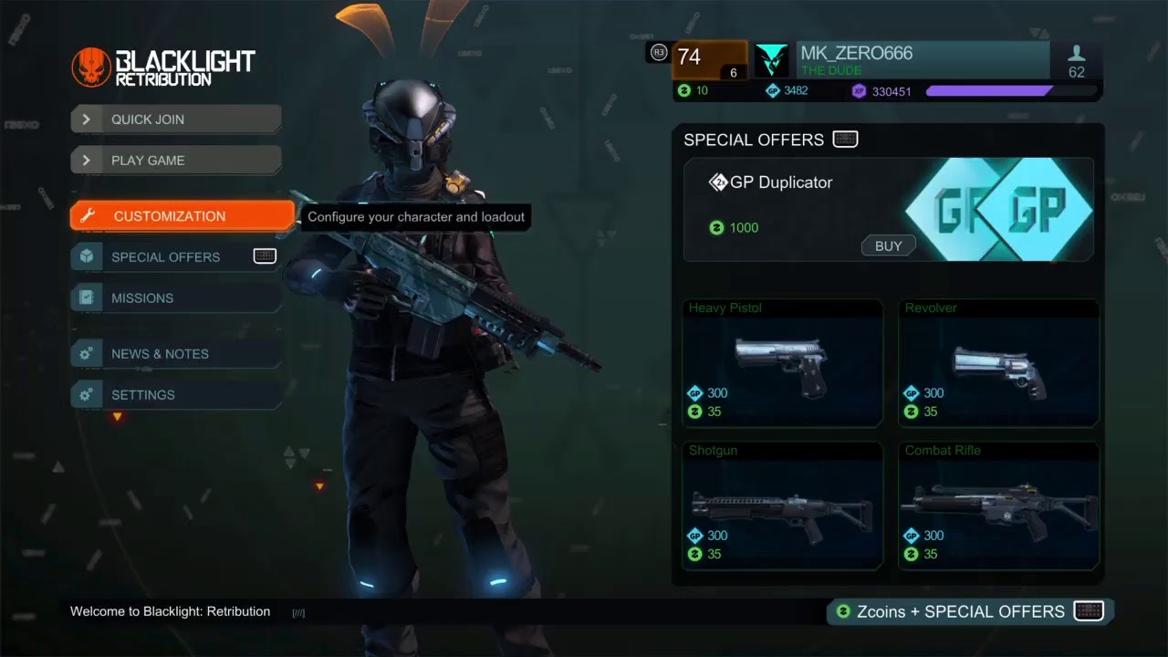GP GLITCH Blacklight Retribution