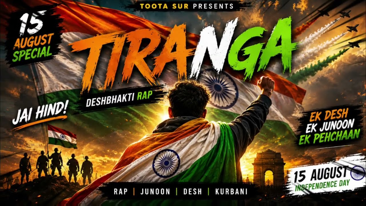 TIRANGA 🇮🇳 | 15 August Deshbhakti Rap | Independence Day Rap Song 2026 | Toota Sur