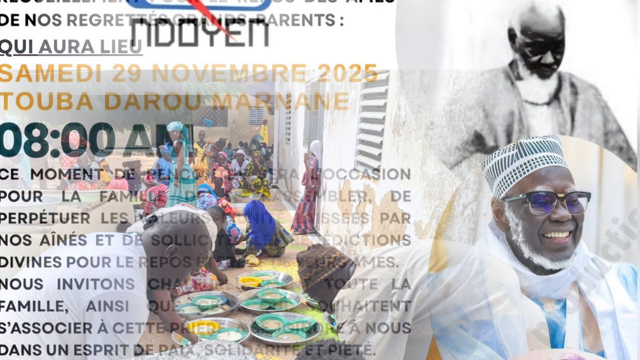 Nianou famille mame modou ndoye touba darou marnane/2025/ndoyen tv YouTube 
