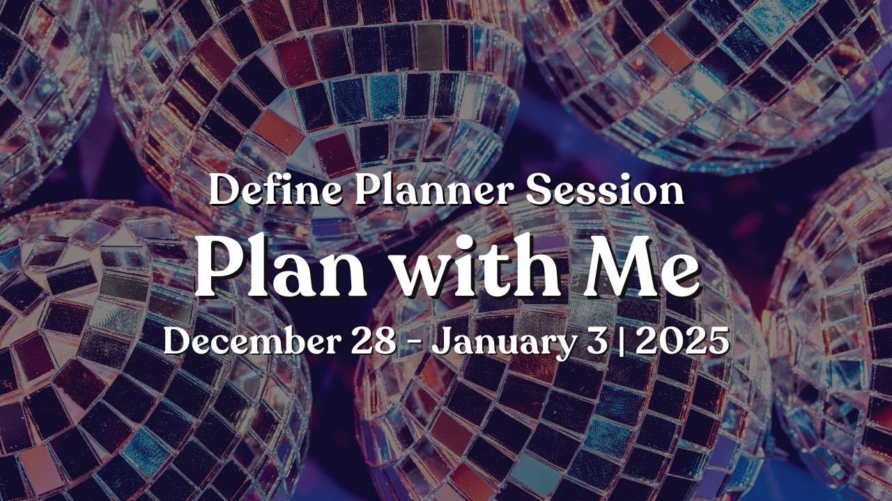 New Years Themed Weekly Planner Spread | Plan With Me | Define Planner Setup
